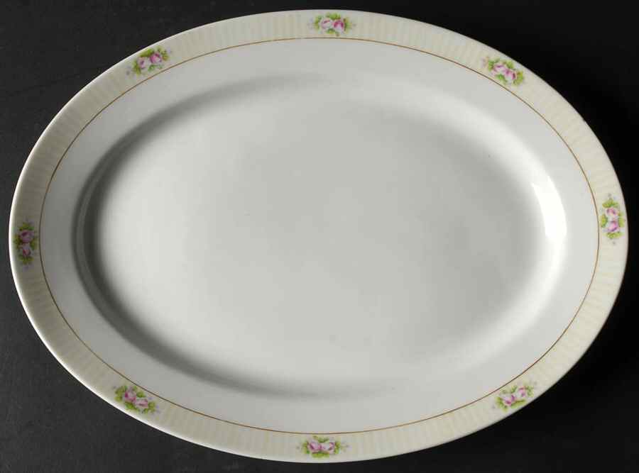 N3561 13" Oval Serving Platter by Noritake-1