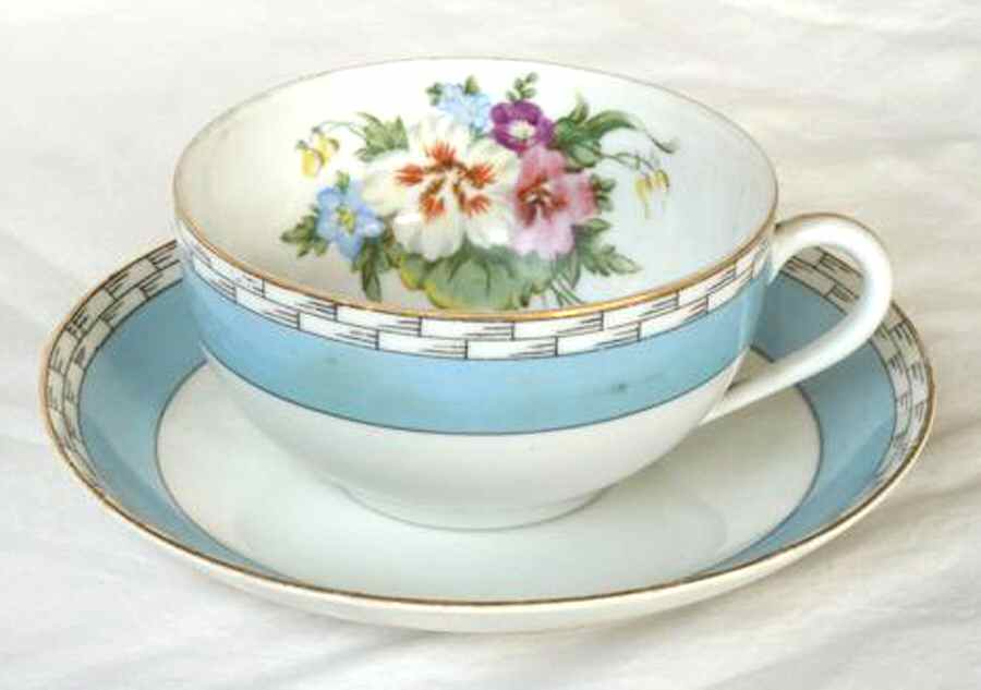 N3597 Flat Cup & Saucer Set by Noritake-1