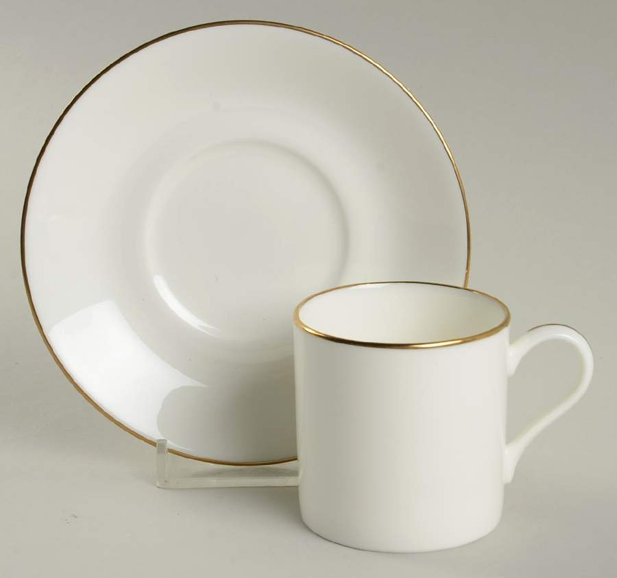 Eva Air Flat Demitasse Cup & Saucer Set by Noritake-1