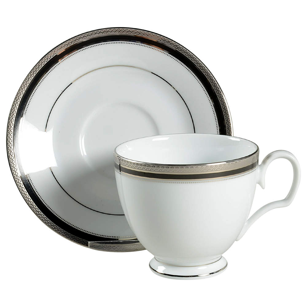 Austin Platinum Footed Cup & Saucer Set by Noritake-1