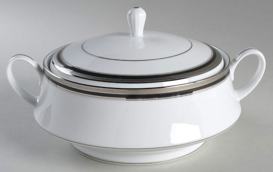 Austin Platinum Round Covered Vegetable by Noritake-1