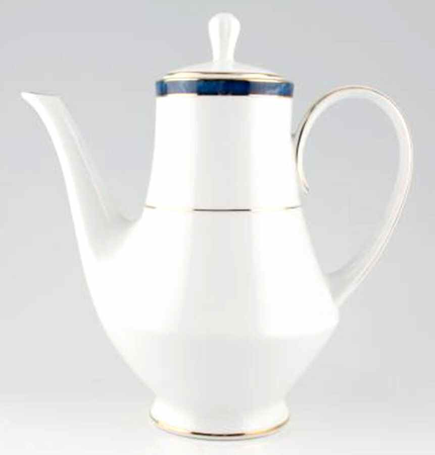 Marble Blue Coffee Pot & Lid by Noritake-1