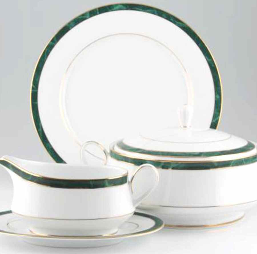 Marble Green Dinner Plate by Noritake-1