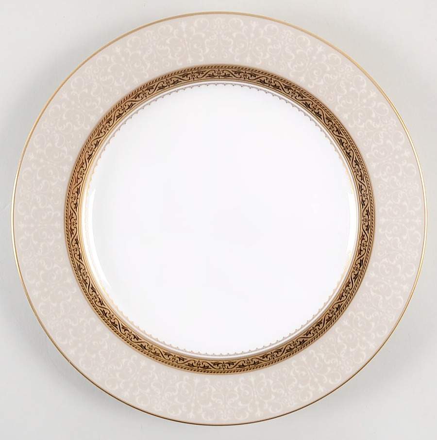 Odessa Gold Accent Luncheon Plate by Noritake-1