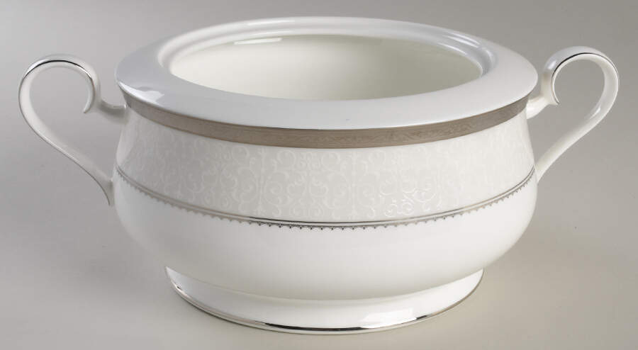 Odessa Platinum Round Vegetable No Lid by Noritake-1