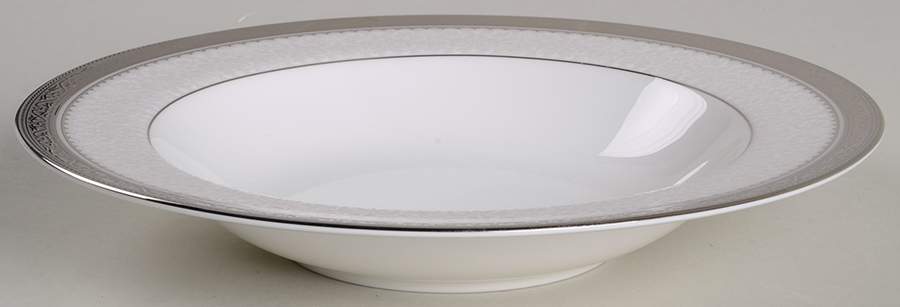 Odessa Platinum Rim Soup Bowl by Noritake-1