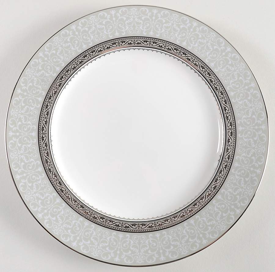 Odessa Platinum Accent Luncheon Plate by Noritake-1