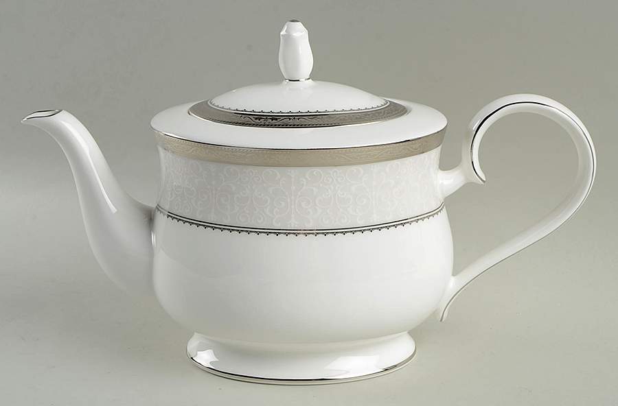 Odessa Platinum Teapot & Lid by Noritake-1