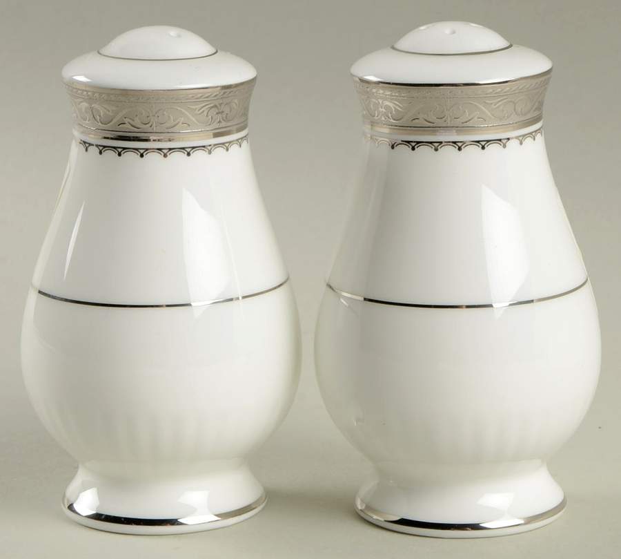 Odessa Platinum Salt & Pepper Set by Noritake-1