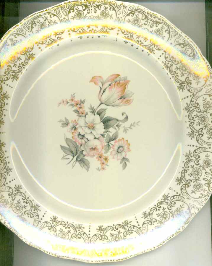 Flower Bouquet Dinner Plate by Nasco China (USA)-1