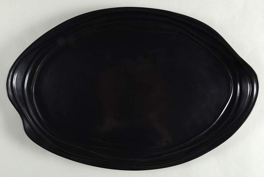 Metallic Sunset Earth 17" Oval Serving Platter by Nambe-1