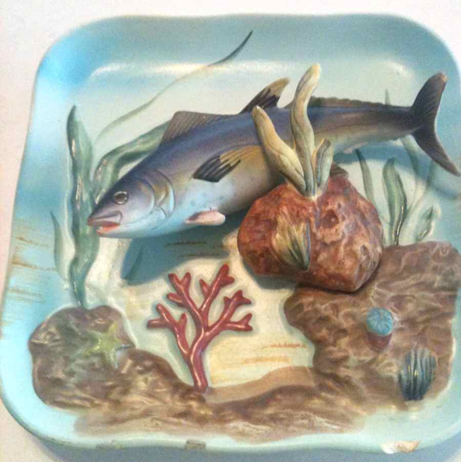 Yellow Tuna Dinner Plate by Napco-1