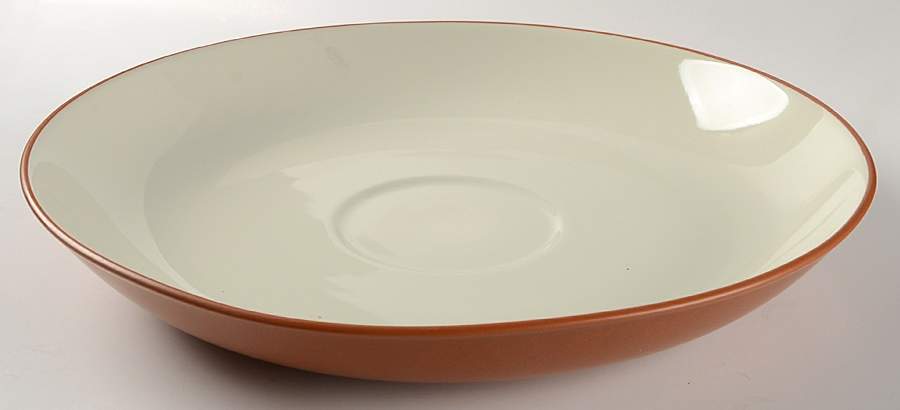 Colorwave Terra Cotta Chip Bowl/Plate for Chip & Dip Set by Noritake-1