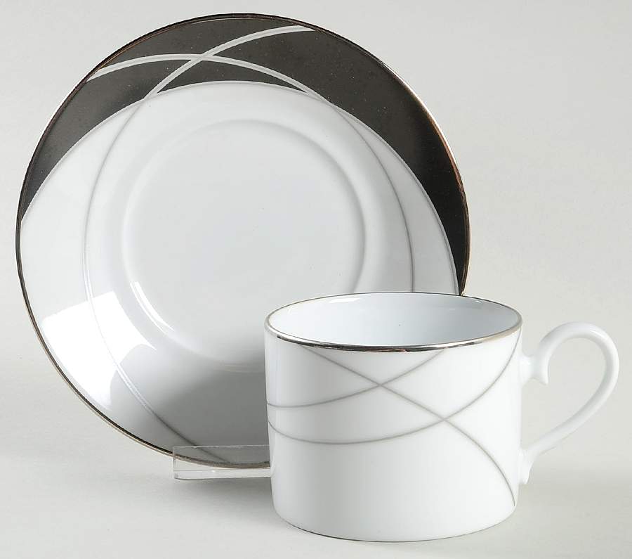 Cometa Flat Cup & Saucer Set by Noritake-1