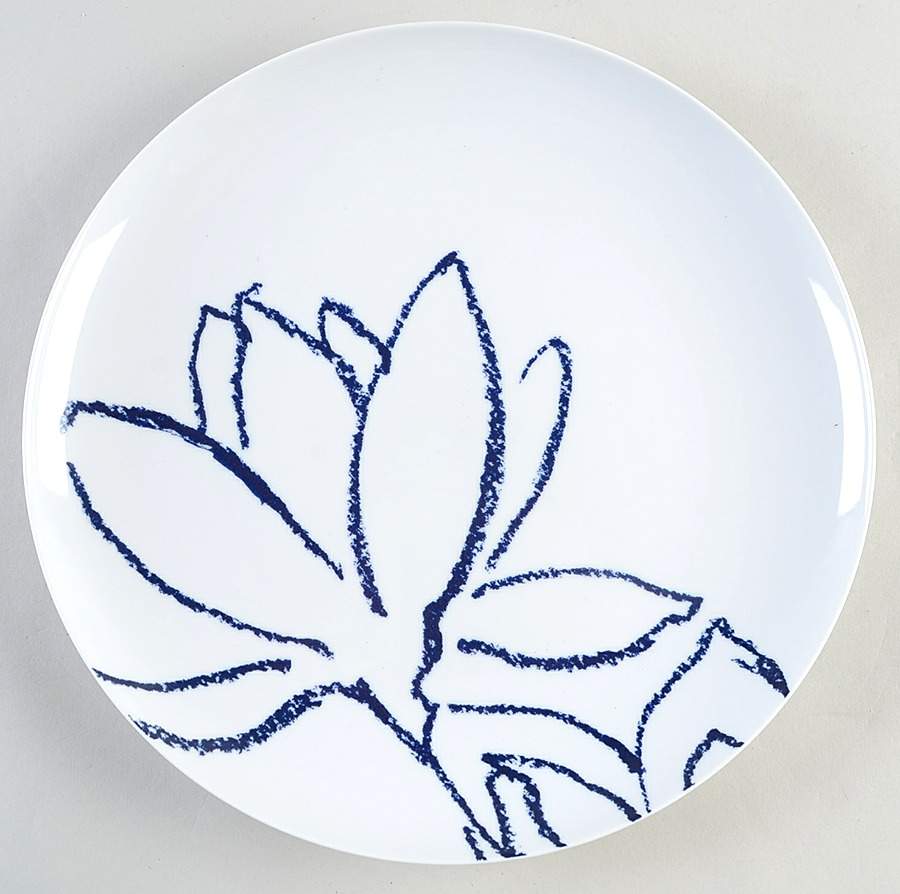 Artist Blue 12" Chop Plate (Round Platter) by Nikko-1