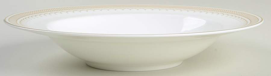 Lattice Gold Rim Soup Bowl by Nikko-1