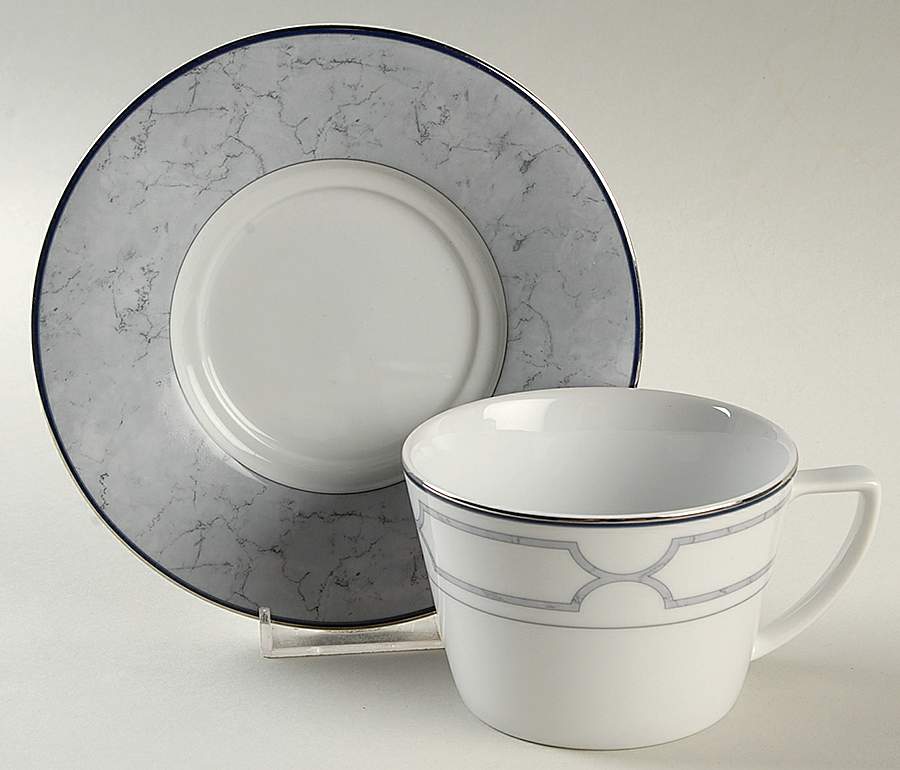 Courtyard Flat Cup & Saucer Set by Nikko-1