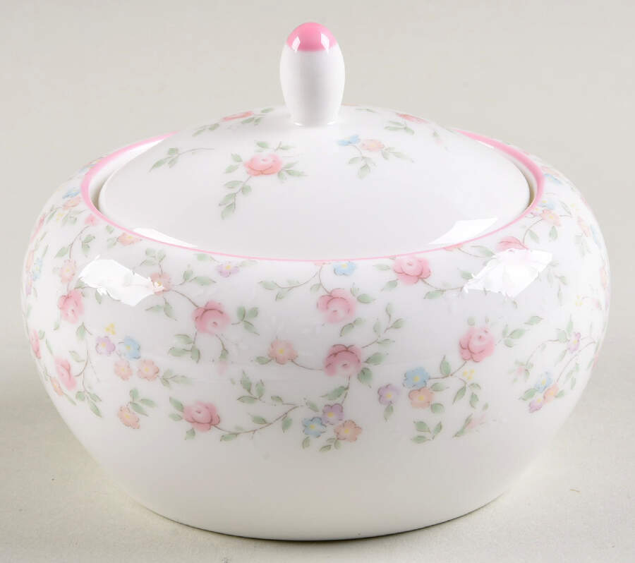 Cutie Rose Small Sugar Bowl & Lid by Noritake-1