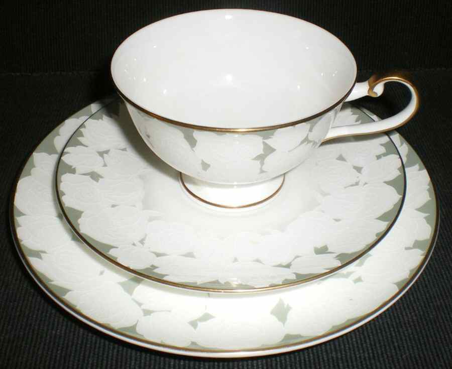 Artist Collection Footed Cup & Saucer Set by Narumi-1