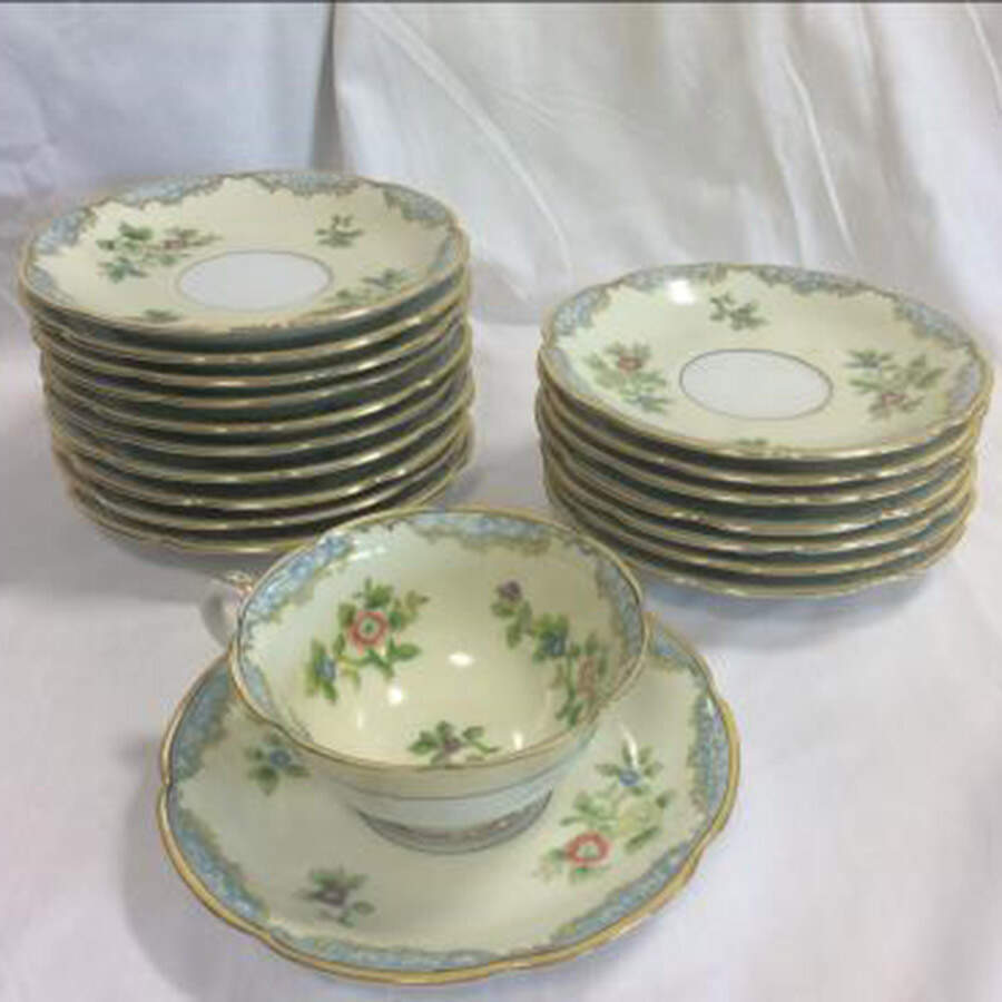 N3971 Footed Cup & Saucer Set by Noritake-1