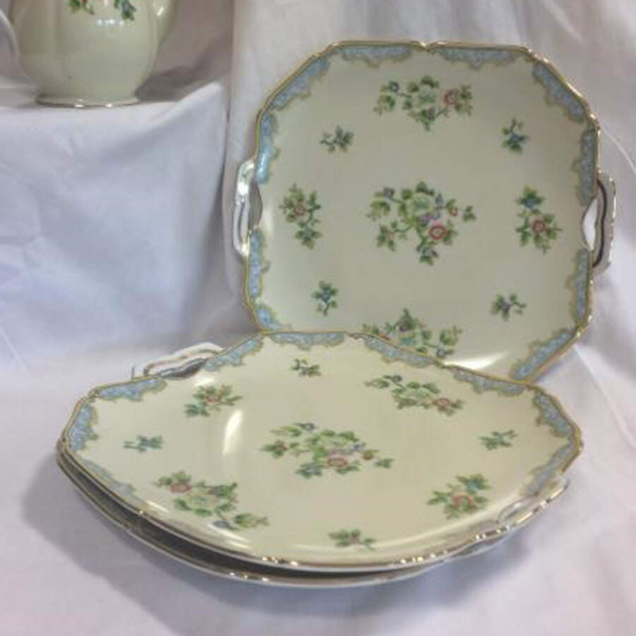 N3971 Square Handled Cake Plate by Noritake-1