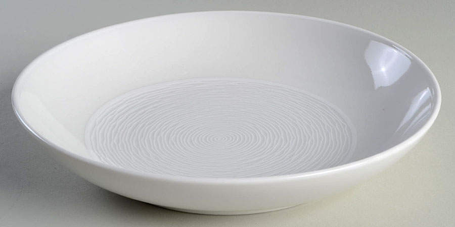 WoW Swirl (White on White) 9" Individual Pasta Bowl by Noritake-1