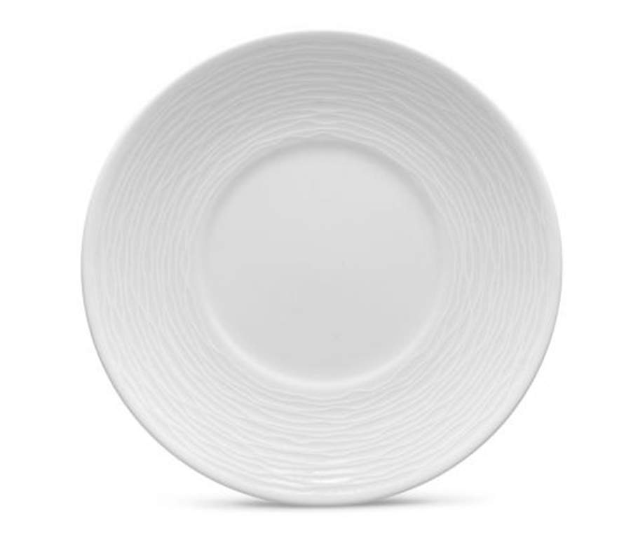 WoW Swirl (White on White) Saucer by Noritake-1