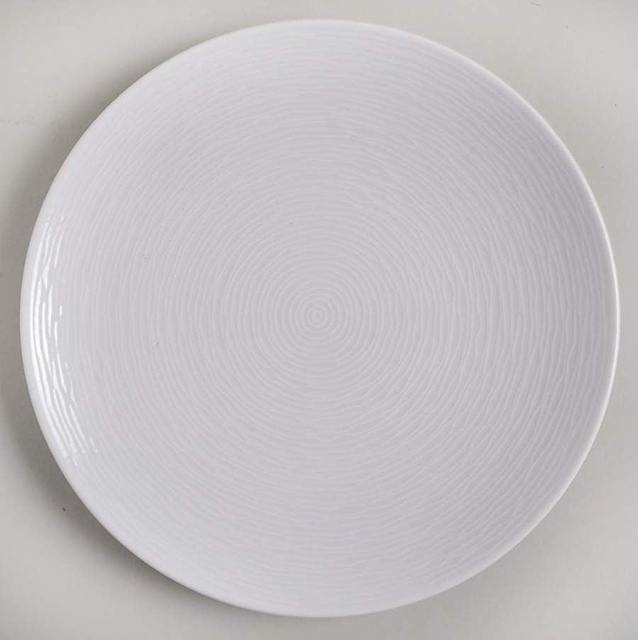 WoW Swirl (White on White) Salad Plate by Noritake-1