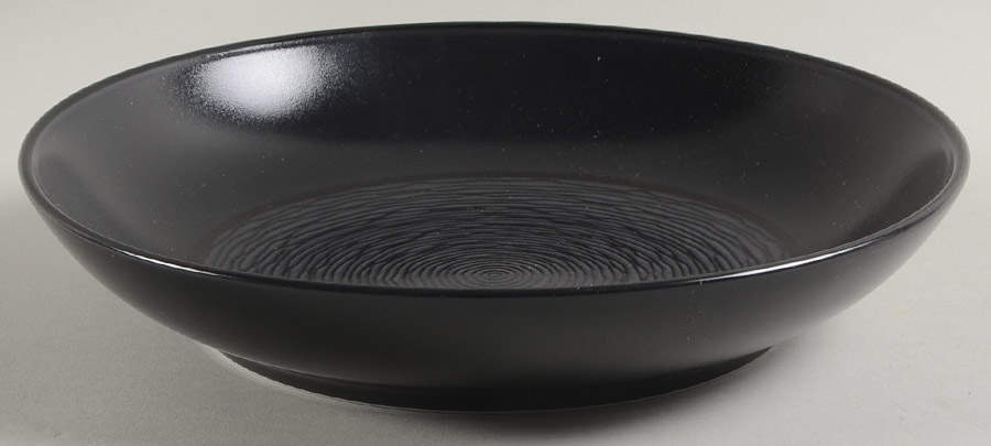 BoB Swirl (Black on Black) 9" Individual Pasta Bowl by Noritake-1