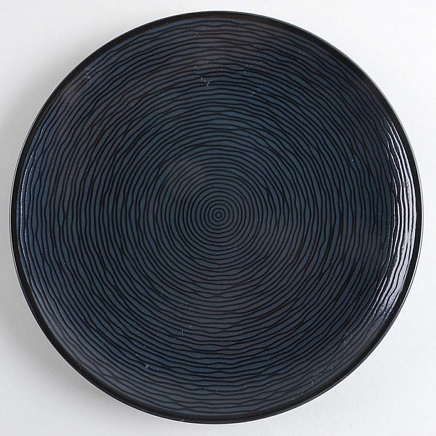 BoB Swirl (Black on Black) Salad Plate by Noritake-1