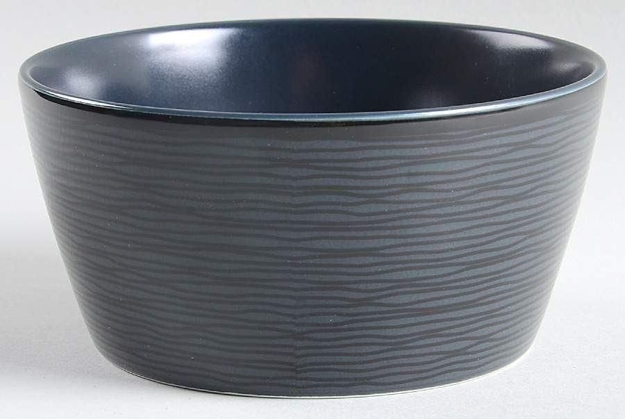 BoB Swirl (Black on Black) Soup/Cereal Bowl by Noritake-1