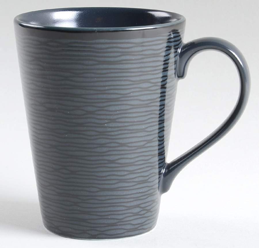 BoB Swirl (Black on Black) Mug by Noritake-1