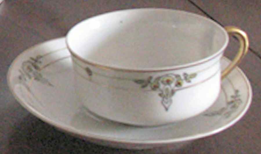 MEI1353 Flat Cup & Saucer Set by Meito-1