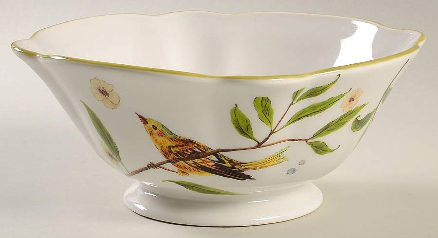 Bird Garden 9" Round Serving Bowl by Noble Excellence-1