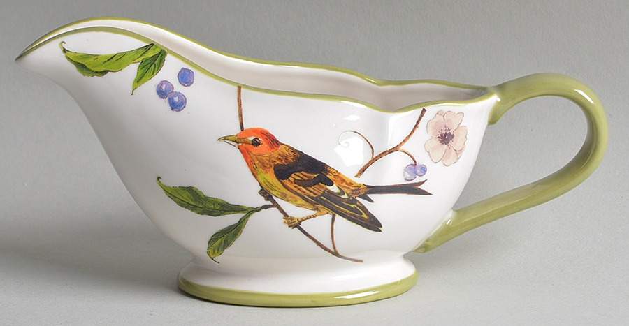 Bird Garden Gravy Boat by Noble Excellence-1