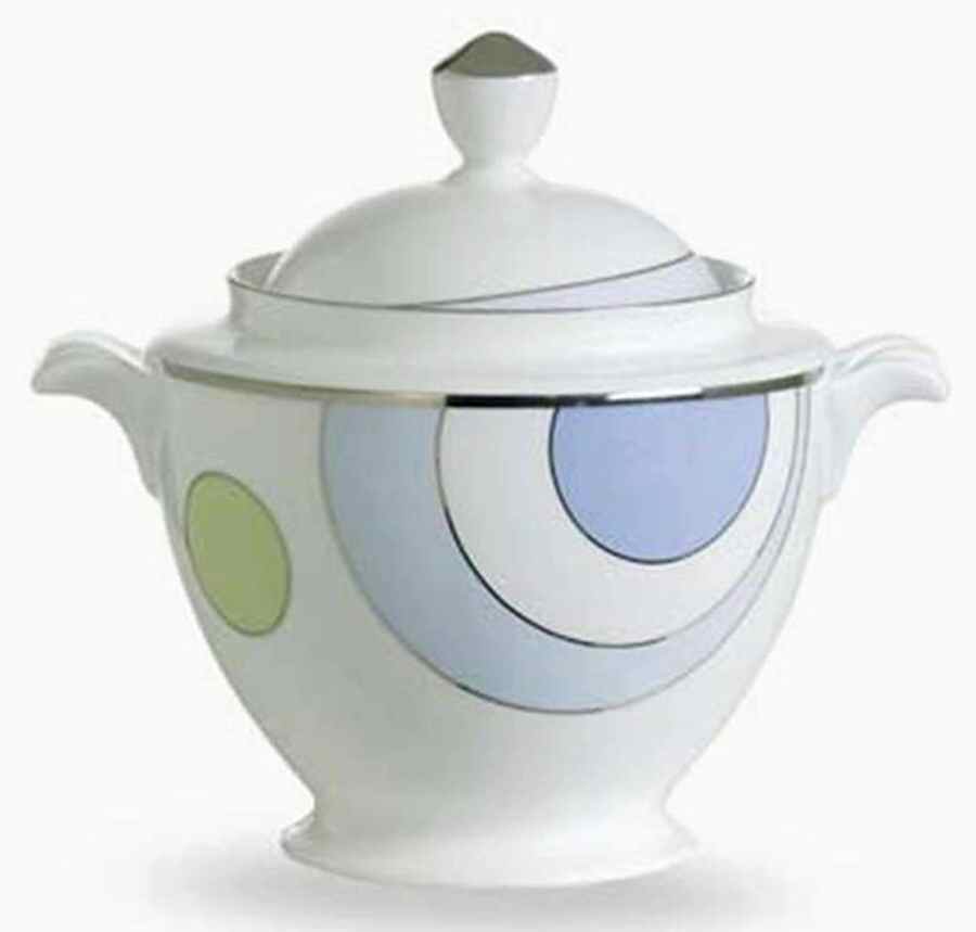 Cosmic Blue Sugar Bowl & Lid by Noritake-1