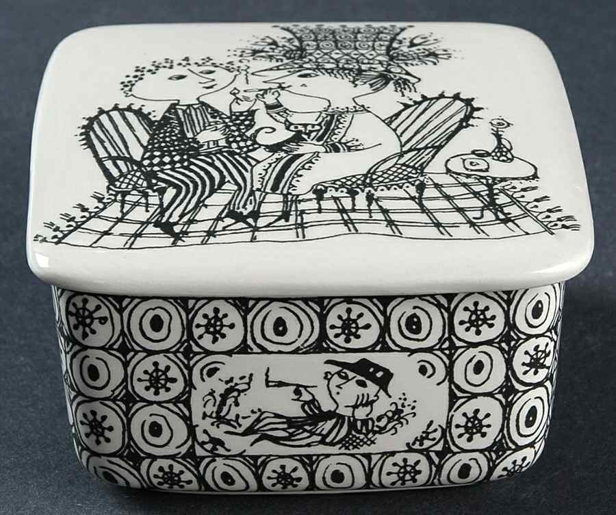 Cigarette Cigarette Box & Lid by Nymolle (Denmark)-1