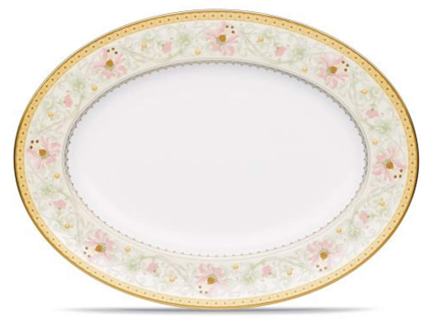 Blooming Splendor 16" Oval Serving Platter by Noritake-1