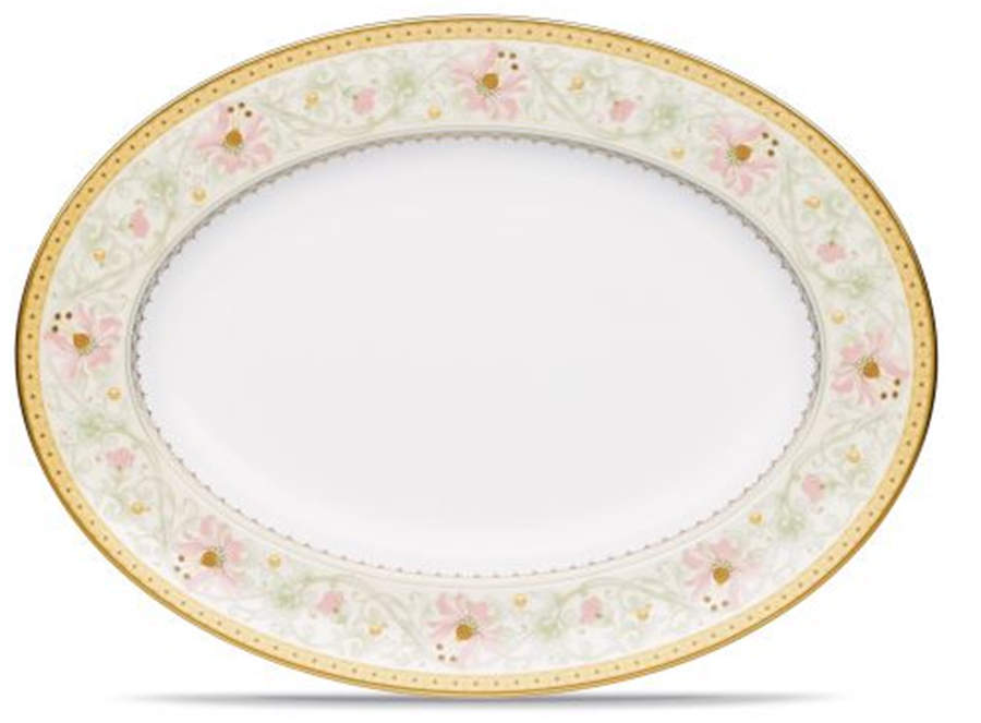 Blooming Splendor 14" Oval Serving Platter by Noritake-1