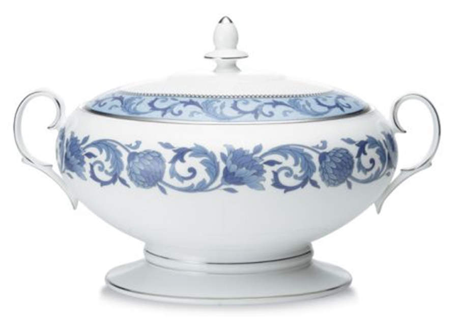 Sonnet in Blue Round Covered Vegetable by Noritake-1
