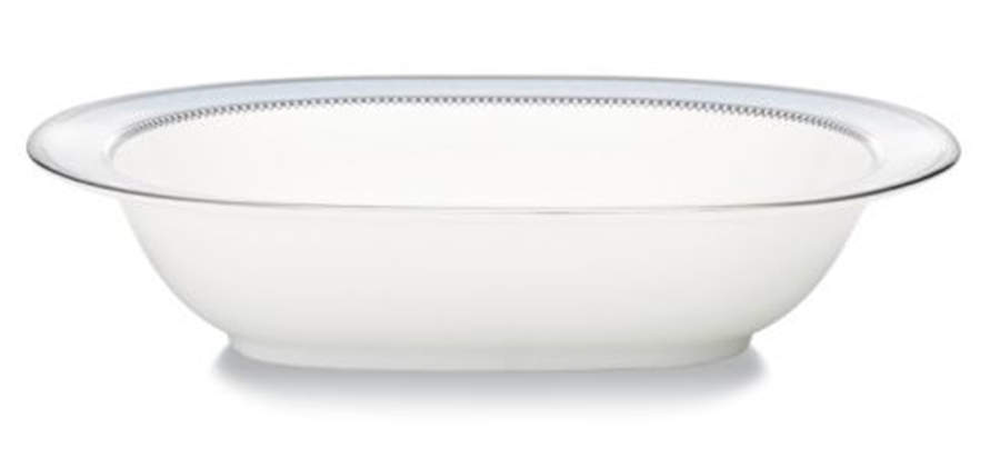 Sonnet in Blue 10" Oval Vegetable Bowl by Noritake-1