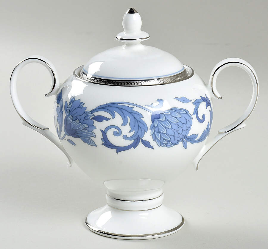 Sonnet in Blue Sugar Bowl & Lid by Noritake-1
