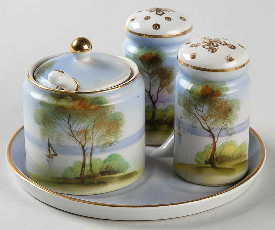 N4034 6-Piece Condiment Set with Tray by Noritake-1