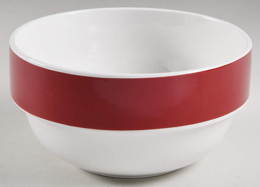 Crimson Accent Soup/Cereal Bowl by Noble Excellence-1