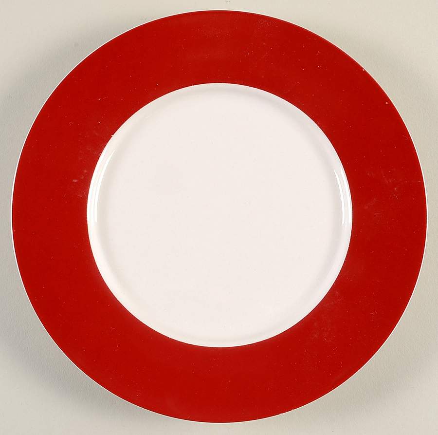 Crimson Accent Salad Plate by Noble Excellence-1