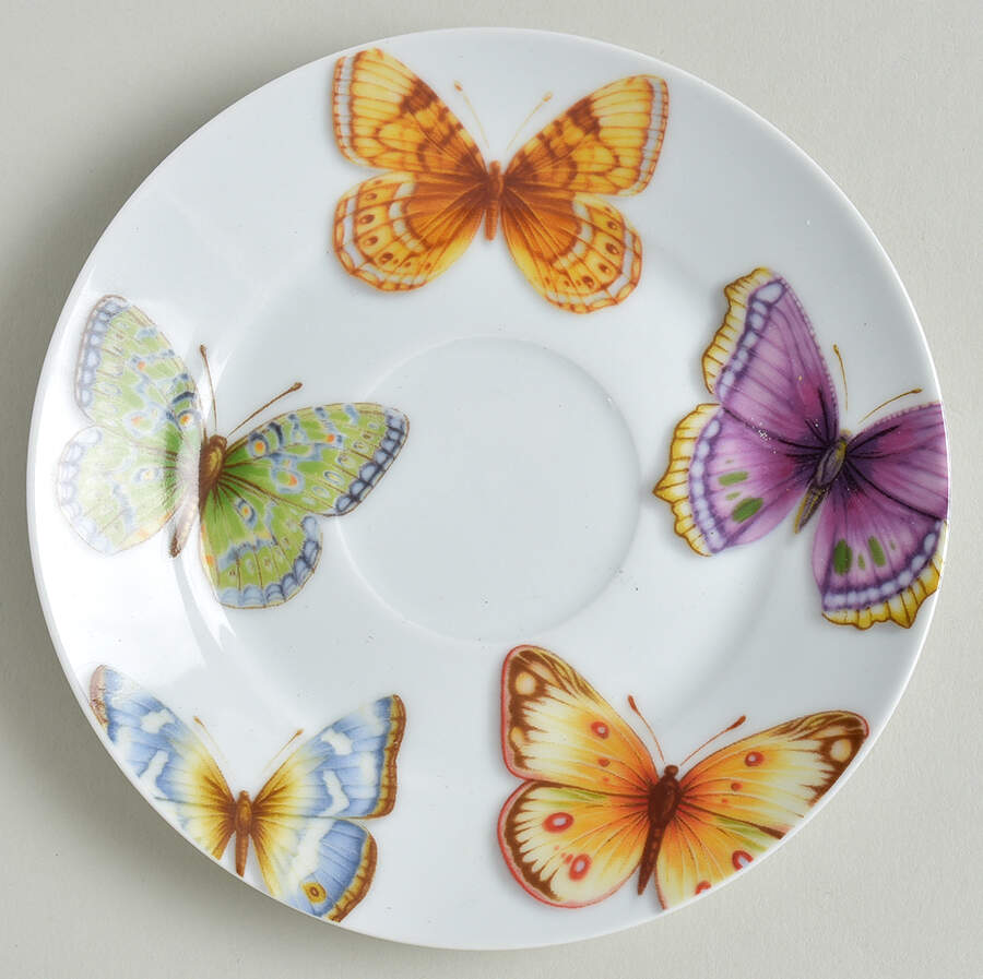 Butterfly Saucer for Flat Cup by Neiman Marcus-1