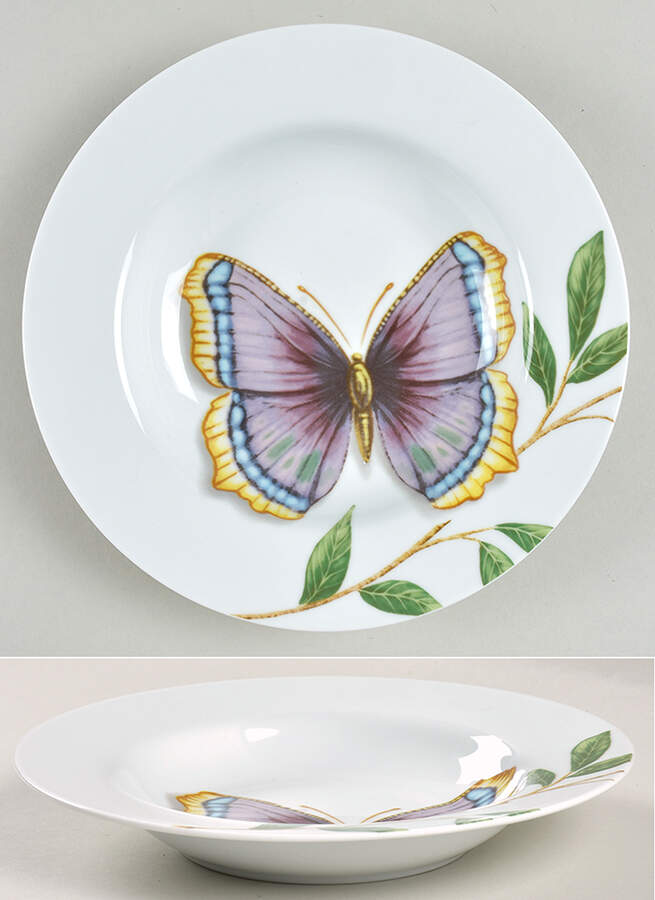 Butterfly Large Rim Soup Bowl by Neiman Marcus-1