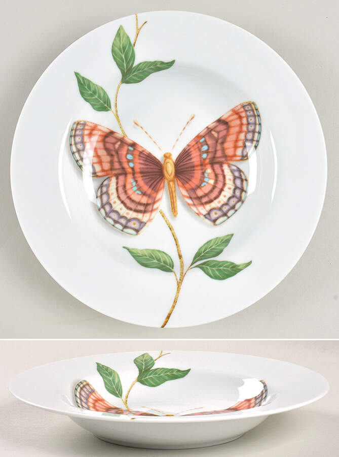Butterfly Large Rim Soup Bowl by Neiman Marcus-1
