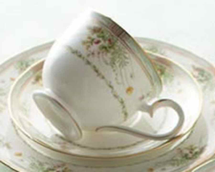 Toscana Garden Footed Cup & Saucer Set by Noritake-1