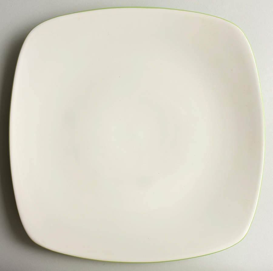 Colorwave Apple Green (Dark) Square Service Plate (Charger) by Noritake-1